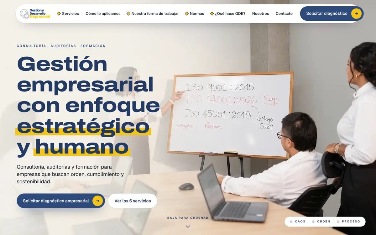 Web de consultora iso en Colombia hecha por ITERIA